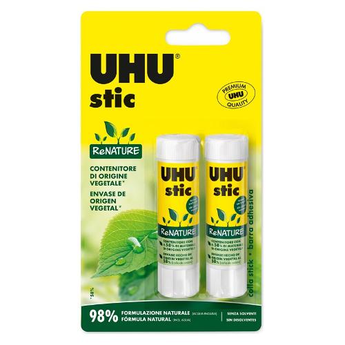 Uhu Bostik Colla stick RENATURE Bianco 2 pz 8,2 gr 34271