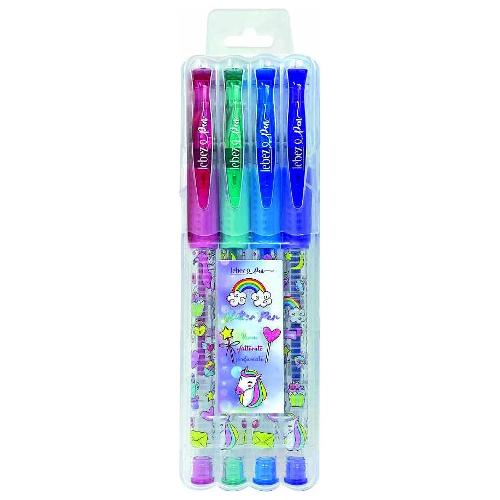 Lebez Set penne a sfera cappuccio 4 pz tratto Medio assortito 61955