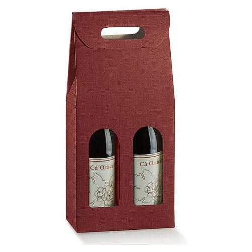 Scotton Confezione porta bottiglia (2 bottiglie) (18x9x38,5cm) SETA 36108P