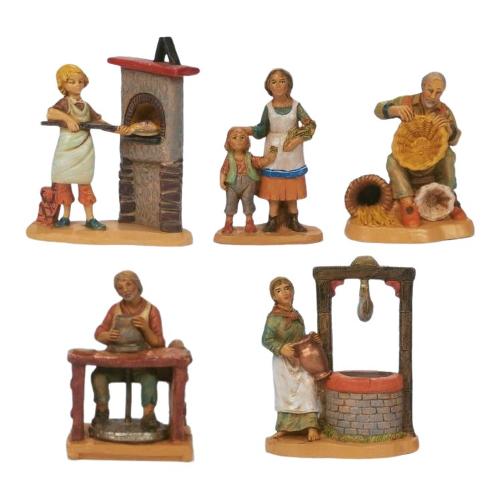 Rossi Rosa Statua Pastore Gruppo presepe Assortito 11145