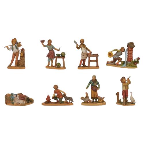 Rossi Rosa Statua Pastore Doppio Wood presepe Assortito 11151S