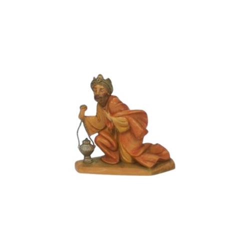 Rossi Rosa Statua Re Magio Gasparre Wood presepe 11155R1