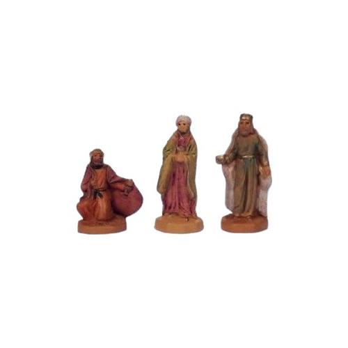Rossi Rosa Set 3 Re Magi Wood presepe (4 cm) 11604R
