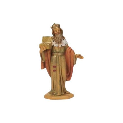 Rossi Rosa Statua R.Magio Melchiorre Wood presepe 11155R3