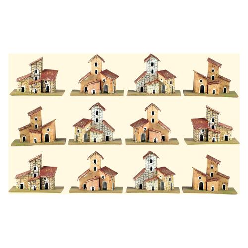 Rossi Rosa Set casette presepe 2 pezzi Assortito (10x5x8 cm) 85342S