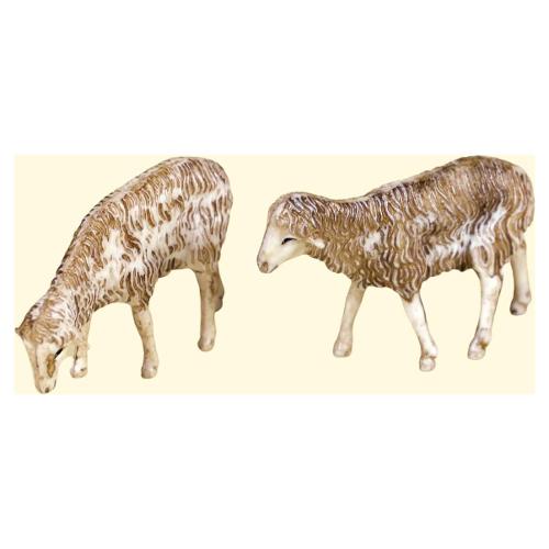 Rossi Rosa Pecore grandi presepe 8-12 cm 6 pz Assortito 86198s