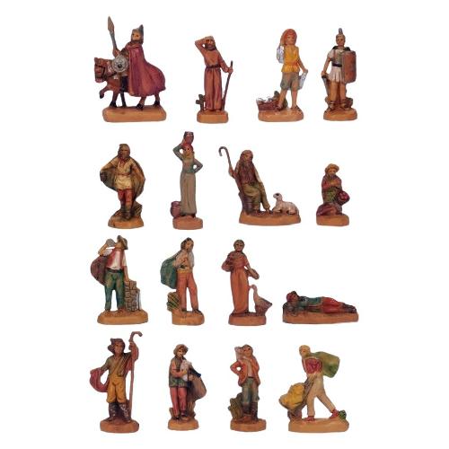 Rossi Rosa Set 4Pastori Wood presepe (4 cm) 11605A