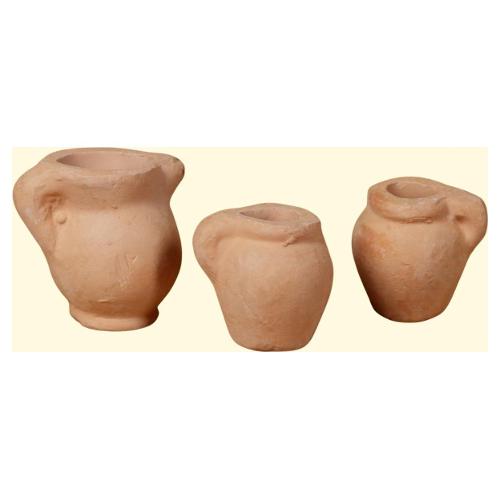 Rossi Rosa Anfore terracotta set 3pz presepe 86113