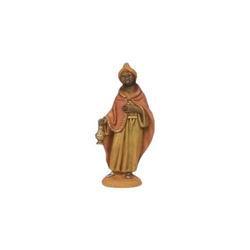 Rossi Rosa Statua Re Magio Baldassarre Wood presepe 11149R2