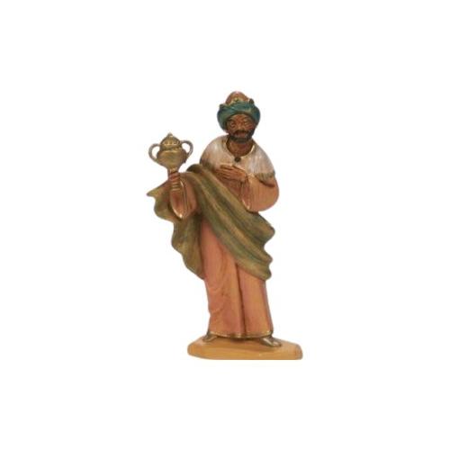 Rossi Rosa Statua Re Magio Baldassarre Wood presepe 11155R2