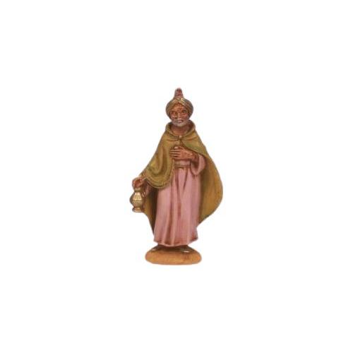 Rossi Rosa Statua Re Magio Baldassarre Wood presepe 11142R2