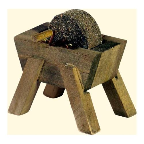Rossi Rosa Mola arrotino in legno 4x5x6 cm presepe 11481
