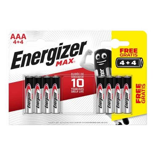 Energizer Batteria Ministilo AAA Alcalina MAX 8pz