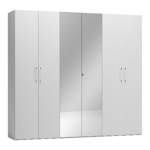 Felver EGOS Armadio 6 Ante battenti Frassino bianco (270cm) Mobile KIT