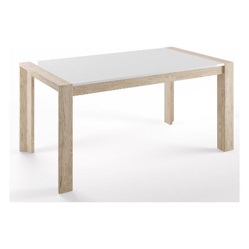 Pointhouse MILANO Tavolo Allungabile Rovere crudo e Extrabianco (160-240x90cm)