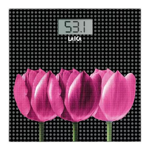 Laica Bilancia pesapersone POP Tulipani Black PS1075L