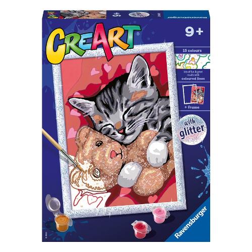 Ravensburger Set per dipingere Gattino e il Suo Orsetto CREART 20266