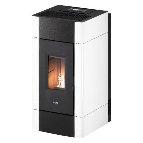 Cadel Stufa pellet 8,5kW CRISTAL Plus 9 Bianco 4 stelle 7022050