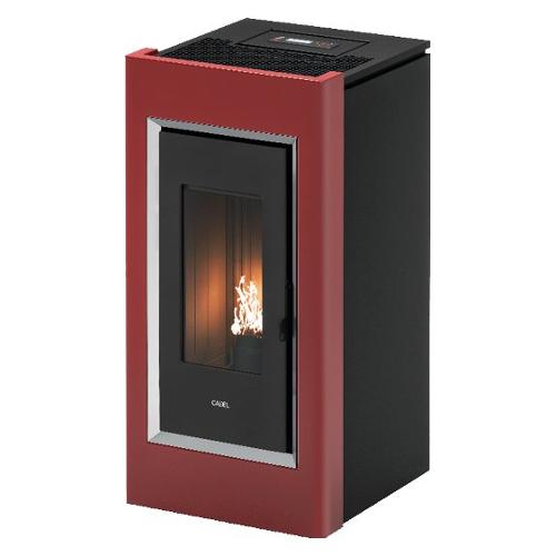 Cadel Stufa pellet 10,5kW PRINCE Plus 11 Rosso 5 stelle Classe A+ 7022077