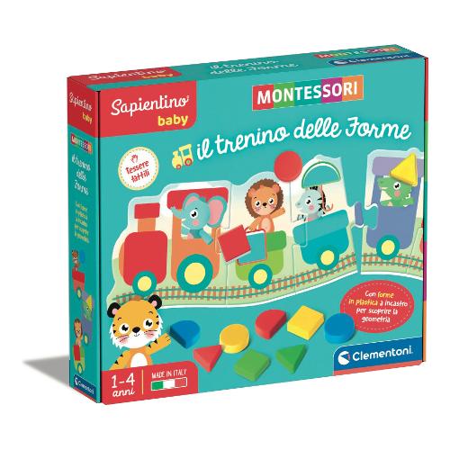 Clementoni Gioco prescolare Trenino Forme MONTESSORI 16414