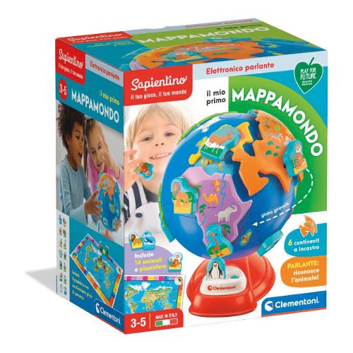 Clementoni Gioco prescolare Primo Mappamondo SAPIENTINO 17730