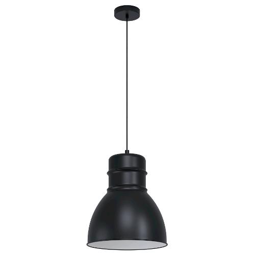 Eglo Sospensione EBURY Nero (38x110cm) 43621 1 luce - E27 - Max 60W