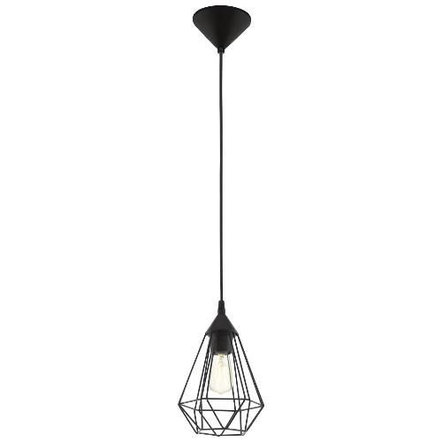 Eglo Sospensione TARBES Nero (17,5x110cm) 94187 1 luce - E27 - Max 60W