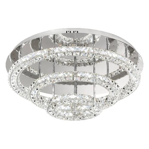 Eglo Plafoniera TONERIA Cromo (30x75cm) 39002 2 luci - LED - Max 61W