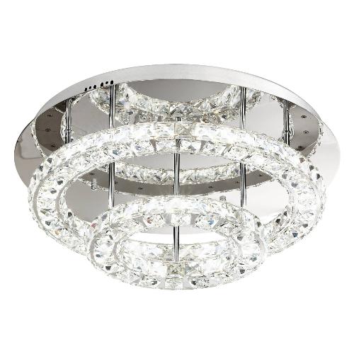 Eglo Plafoniera TONERIA Cromo (22x55cm) 39003 1 luce - LED - Max 30,5W