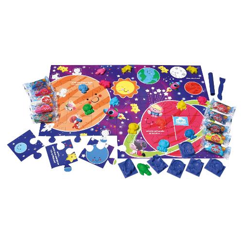 Fila Pasta modellabile Model & Puzzle Galaxy Educagioca 10 panetti 50gr e accessori DIDÒ F361100