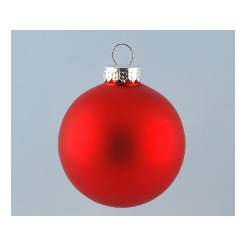 Santa Claus Pallina albero Natale (8cm) (1pz) Plastica Rosso 6782
