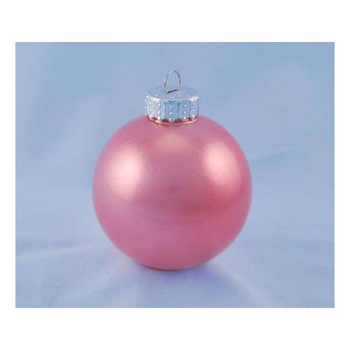 Santa Claus Pallina albero Natale (8cm) (1pz) Plastica Rosa cipria Assortito TE173521