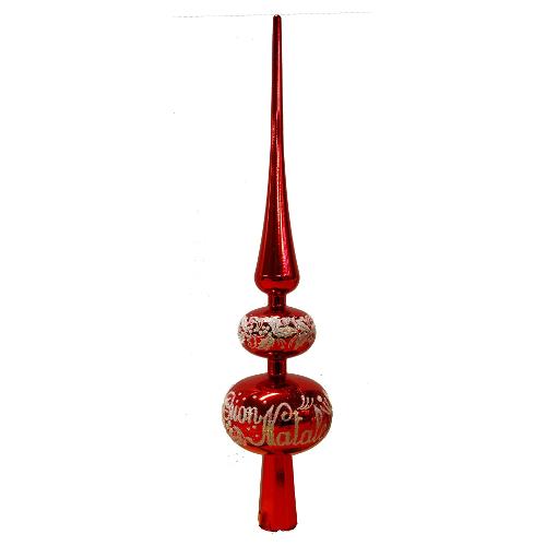 Santa Claus Puntale albero Natale (40cm) Rosso PD273R