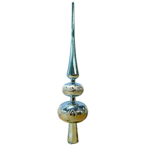 Santa Claus Puntale albero di natale (40 cm) Decor Azzurro PD273AZ