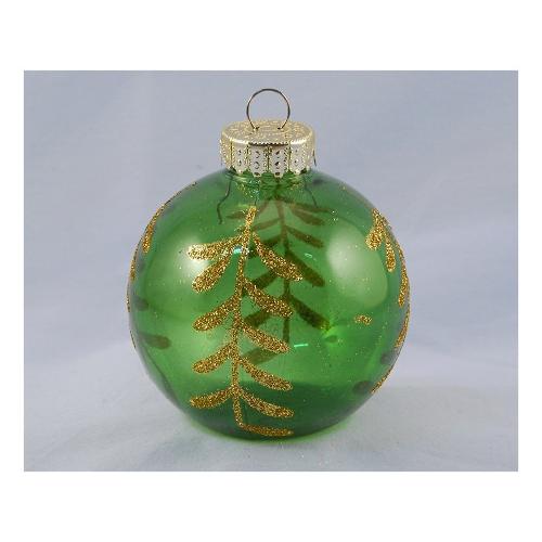 Santa Claus Pallina albero Plastica Assortito Verde TE192300 (10cm)