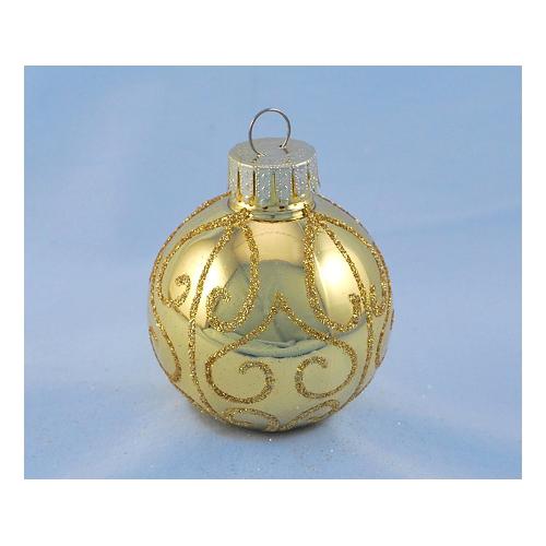 Santa Claus Pallina albero Sfera Spirali Oro (6 cm) assortito TE173101
