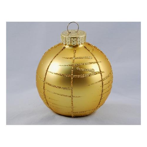 Santa Claus Pallina albero (6cm) Plastica Oro Assortito TE191556