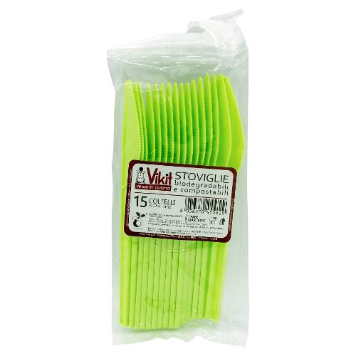 Virinnova Set coltelli monouso 15pz VIKIT Verde 2400423