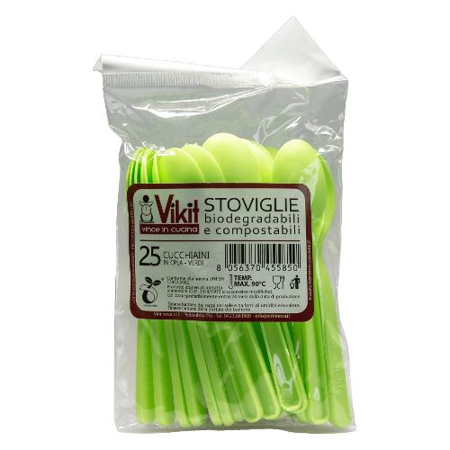 Virinnova Set cucchiaini monouso VIKIT Verde 25pz 2400426