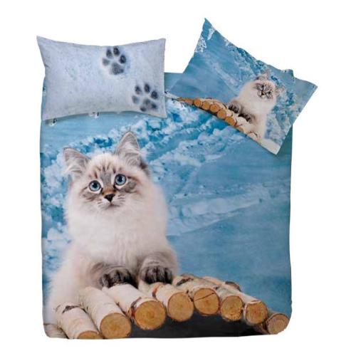 Happidea Parure copripiumino due piazze MIAO 0229 08E