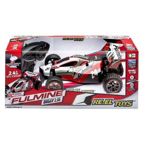 Re. El Toys Radiocomando Buggy Fulmine scala 1:16 (29cm) Rosso e Nero 2209