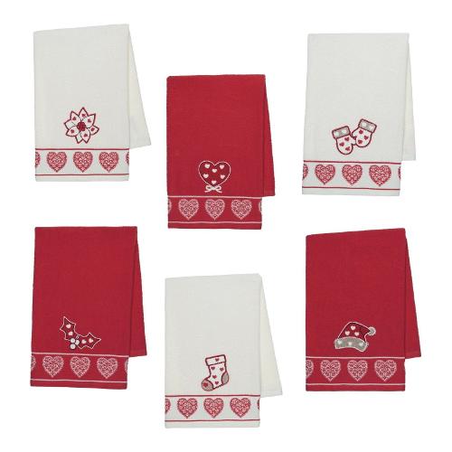 Vingi Set strofinacci Natale AURORA Assortito P370 (70x45cm) (3pz)