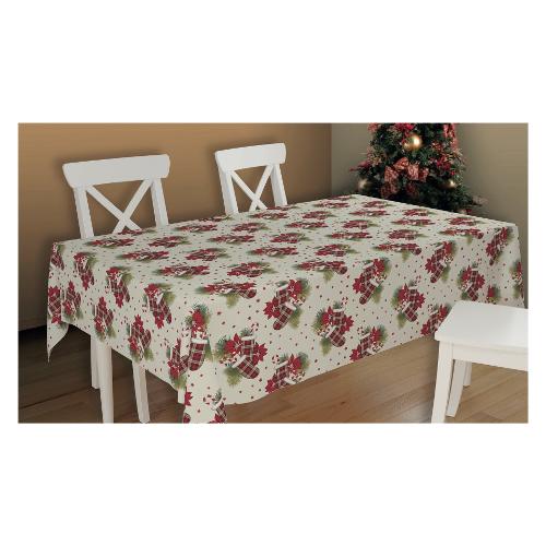 Vingi Tovaglia Natale ARMONY Guanto Red (240x140cm) P5523