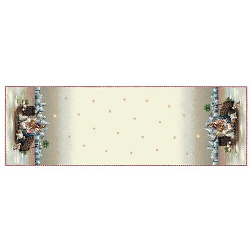 Vingi Tovaglia runner Natale NATIVITÀ (140x45cm) P5477