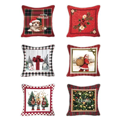 Vingi Cuscino arredo interno Natale VELVET Assortito (45x45cm) P5511