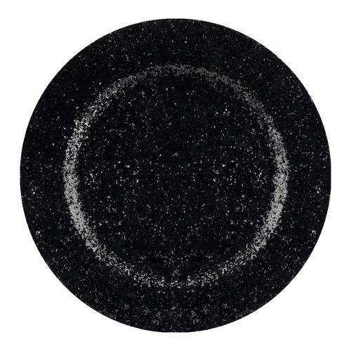 Fade Sottopiatto Plastica (33cm) TABLE MAT CHARM Glitter nero 56014