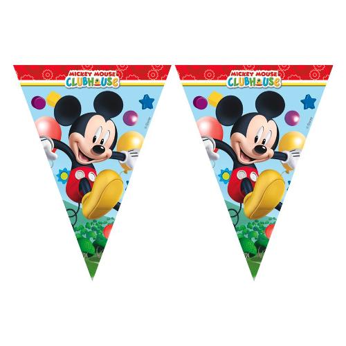 Ciao Festone party DISNEY MICKEY Filare 9 Bandierine 23X31 81515