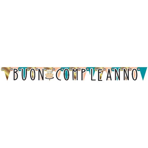 Ciao Festone party BUON COMPLEANNO Carta (200 cm) 34755