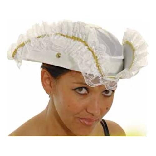 Ciao Cappello carnevale taglia Unica Veneziana Stoffa Bianco 20895