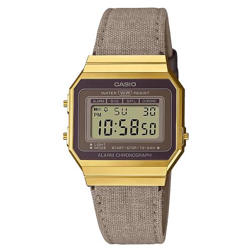 Casio Orologio VINTAGE Iconic Gold e Brown A700WEGL 5AEF